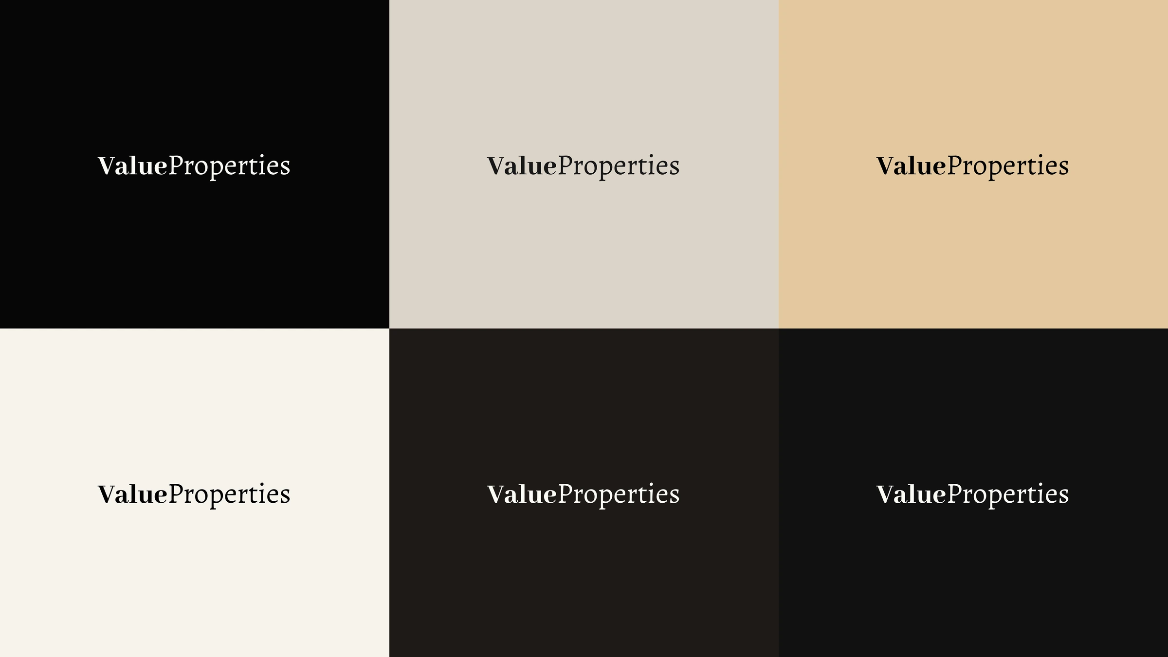 Value Properties brand identity
